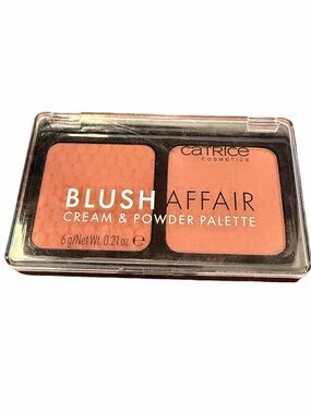 Catrice‎ Blush Affair Cream & Powder 040 Palette Peach Passion Vegan .21 oz NEW